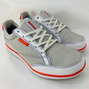 Ashworth Women's Cardiff ADC Golf Shoes Size 6.5 White Gray Orange Sneakers